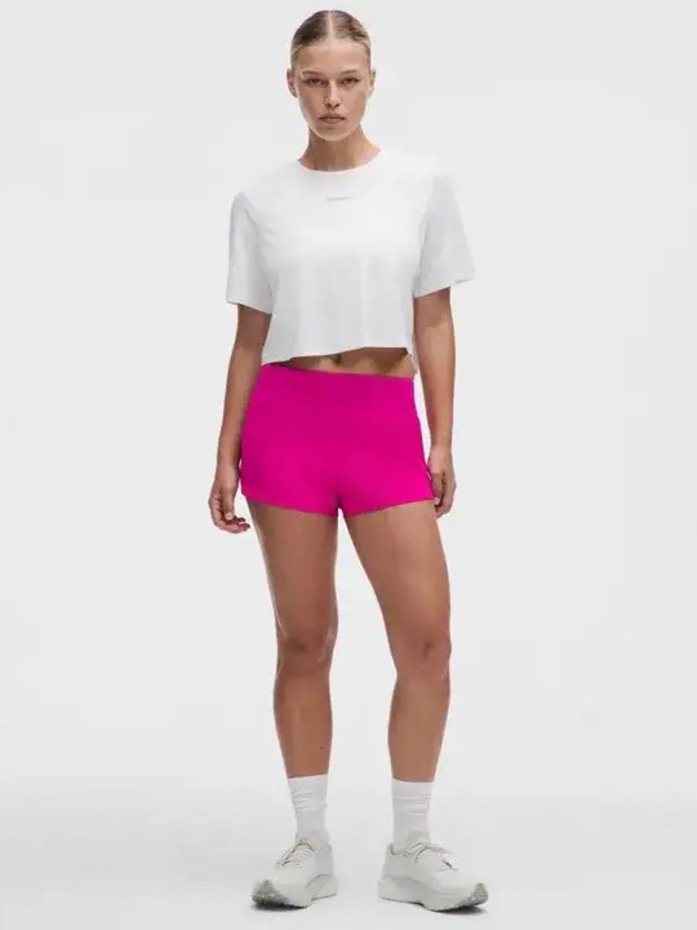 Lululemon Speed Up High-Rise Short 4” Mesh Vent Pink Flare Size 8 NWT